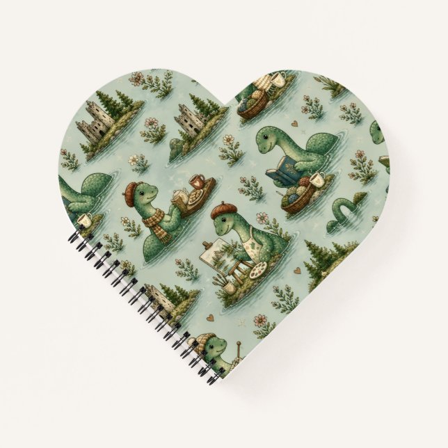 Cozy Cryptids Nessie Loch Ness Monster hobbies  Notebook (Front)