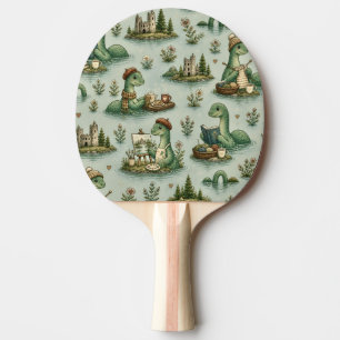 Cozy Cryptids Nessie Loch Ness Monster hobbies Ping Pong Paddle