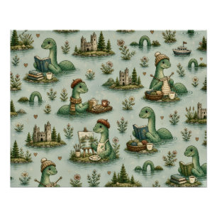 Cozy Cryptids Nessie Loch Ness Monster hobbies  Poster