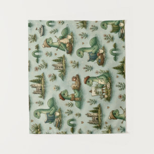 Cozy Cryptids Nessie Loch Ness Monster hobbies  Tapestry