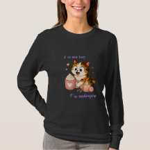 Cozy Cute Calico Cat Coffee - I'm not lazy