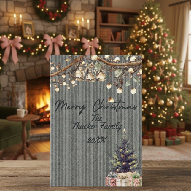 Cozy Cute Rustic Christmas Card (Creator Uploaded)