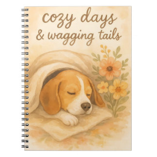 Cozy Days & Wagging Tails Notebook
