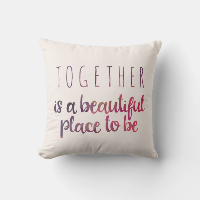 Cozy Diamond Pattern Throw Pillow (Front)