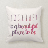 Cozy Diamond Pattern Throw Pillow