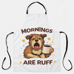 Cozy Dog Illustration Apron