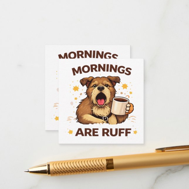 Cozy Dog Illustration Enclosure Card (Front/Back In Situ)