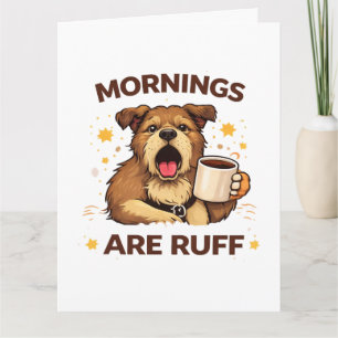 Cozy Dog Illustration Thank You Card