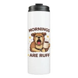 Cozy Dog Illustration Thermal Tumbler