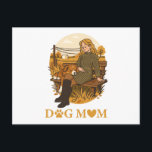 Cozy Dog Mom Bonding Moment With Her Companion Postcard<br><div class="desc">Celebrate the unconditional love of a Dog Mom with this cozy, heartwarming illustration. It captures a peaceful moment: a woman relaxing on a wooden bench while her loyal puppy rests lovingly beside her. Soft colors and gentle lines create a warm, calm, and comforting atmosphere. This design is perfect for any...</div>