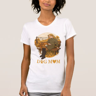 Cozy Dog Mom Bonding Moment With Her Companion T-Shirt