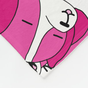 Cozy Dog Pillowcase Fleece Blanket