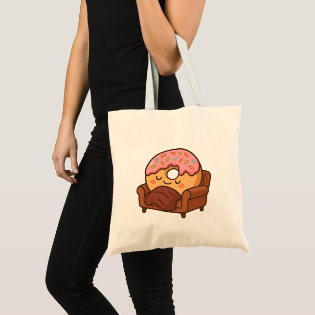 Cozy Doughnut Nap Tote Bag (Front (Product))