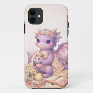 Cozy Dragon Mom iPhone Tough Case