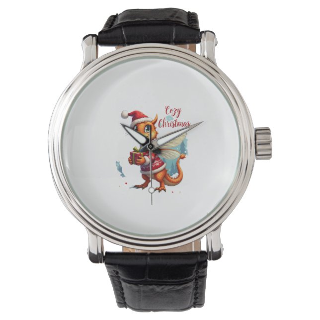 Cozy Dragonfly Christmas Watch (Front)