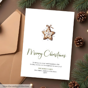Cozy Editable Script Font Christmas Greeting Card