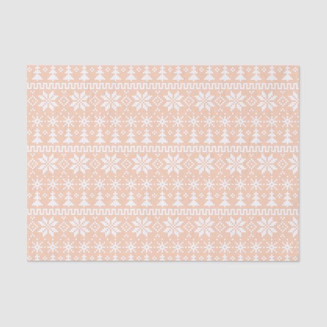 Cozy Fair Isle Tissue Paper (Front)