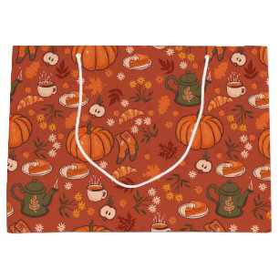 Cozy Fall Autumn Gift Bag