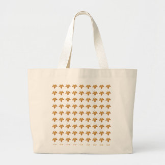 Cozy Fall Autumn Leaves Pattern Aesthetic Design Large Tote Bag