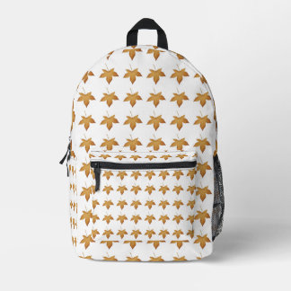 Cozy Fall Autumn Leaves Pattern Aesthetic Design Printed Backpack