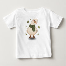 Cozy Fall Cartoon Duck