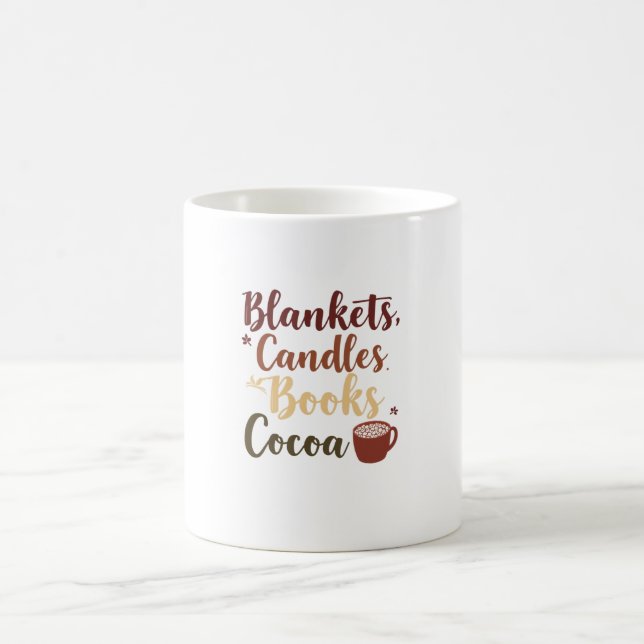 Cozy Fall Checklist Mug | Blankets Candles Cocoa (Center)
