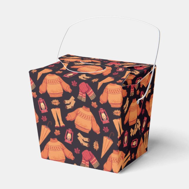 Cozy Fall  Favor Box (Front Side)