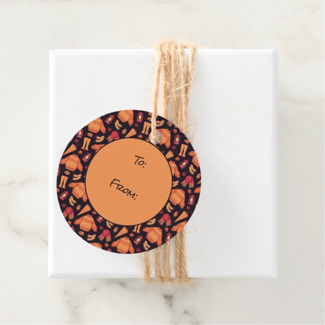 Cozy Fall  Favour Tags (In Situ)