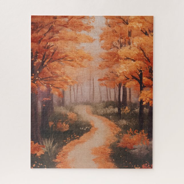 Cozy Fall Forest  Jigsaw Puzzle (Vertical)