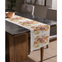Cozy Fall Leaves Grapes Pattern Family Table Cover