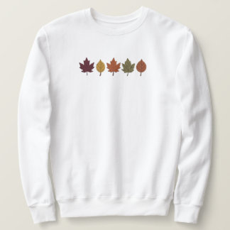 Cozy Fall Leaves Minimalist Autumn Graphic T-Shirt Sweatshirt