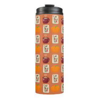 Cozy Fall Mahjong Thermal Tumbler
