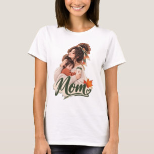  Cozy Fall Mom & Daughter Autumn Love T-Shirt