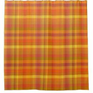 Cozy Fall Orange Plaid Pattern
