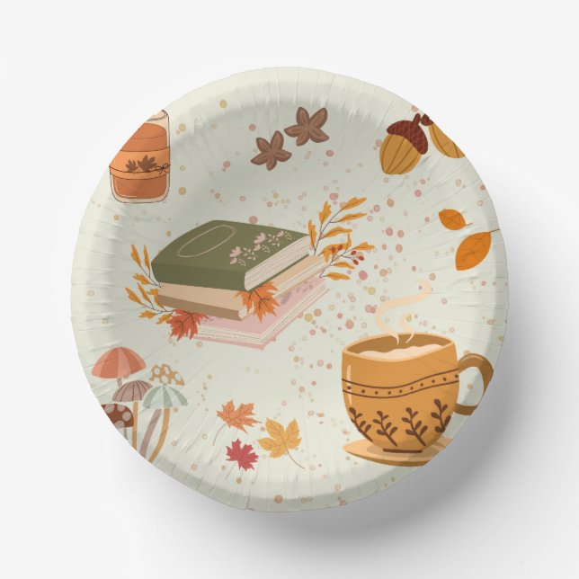  Cozy Fall Paper Plate (Front)