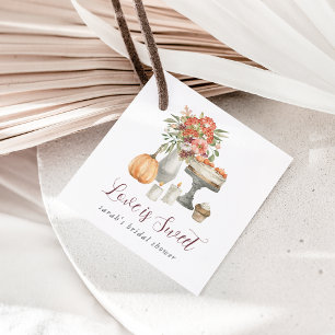 Cozy Fall Pumpkin "Love is Sweet" Favour Tags