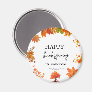 Cozy Fall Thanksgiving Dinner Party Magnet
