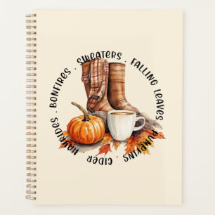 Cozy Fall Vibes – Boots, Pumpkin Spice, Bonfires Planner