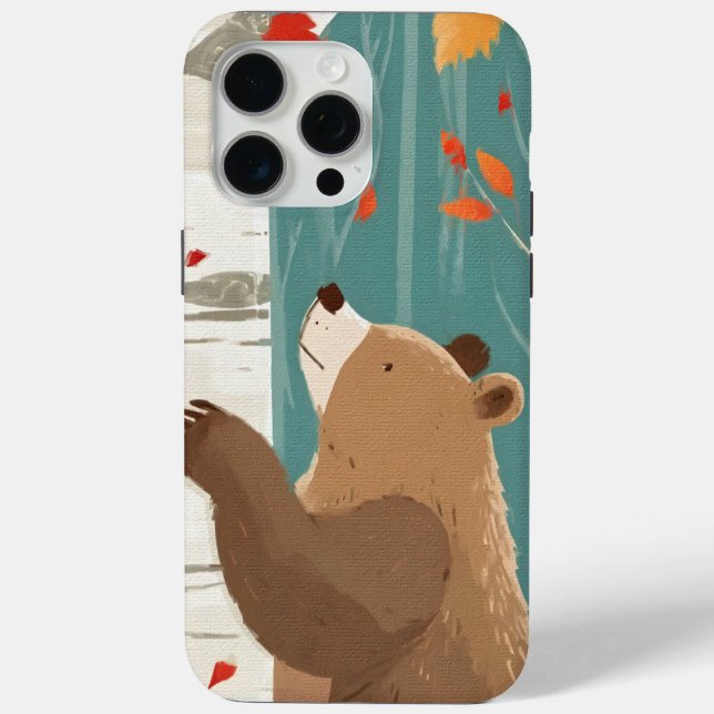 Cozy Fall Woodland Bear Case-Mate iPhone Case (Back)
