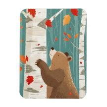 Cozy Fall Woodland Bear
