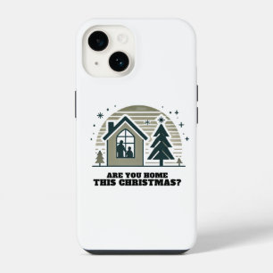 Cozy Family Christmas Home Scene Decor Art iPhone 14 Case