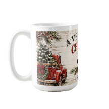 Cozy Farmhouse Personalized Christmas Coffee Mug