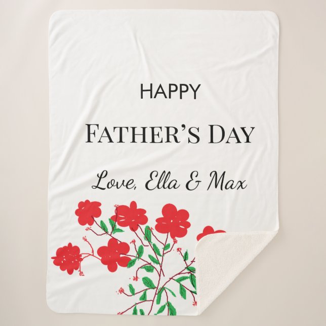Cozy Father’s Day Blanket (Front)