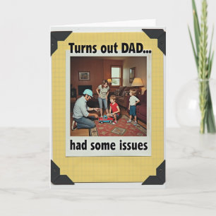 Cozy Fathers Day Family Card