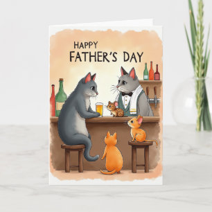 Cozy Fathers Day Tavern Card
