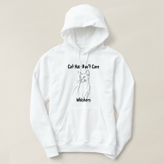 Cozy Feline Friend: Personalized Cat Photo Hoodie (Design Front)