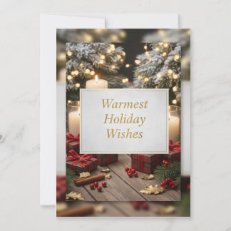 “Cozy Festive Christmas Postcard – Whimsical Winte