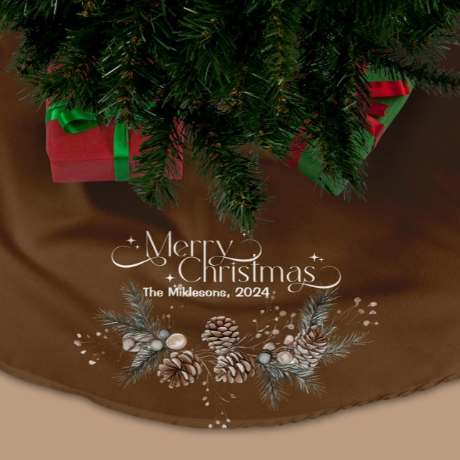 Cozy Festive Rustic Christmas Brushed Polyester Tree Skirt (Creator Uploaded)
