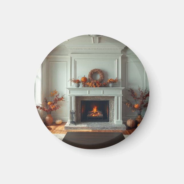 Cozy fireplace magnet (Front)