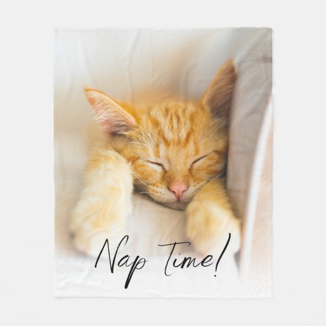 Cozy Fleece Blanket featuring pet (Front)
